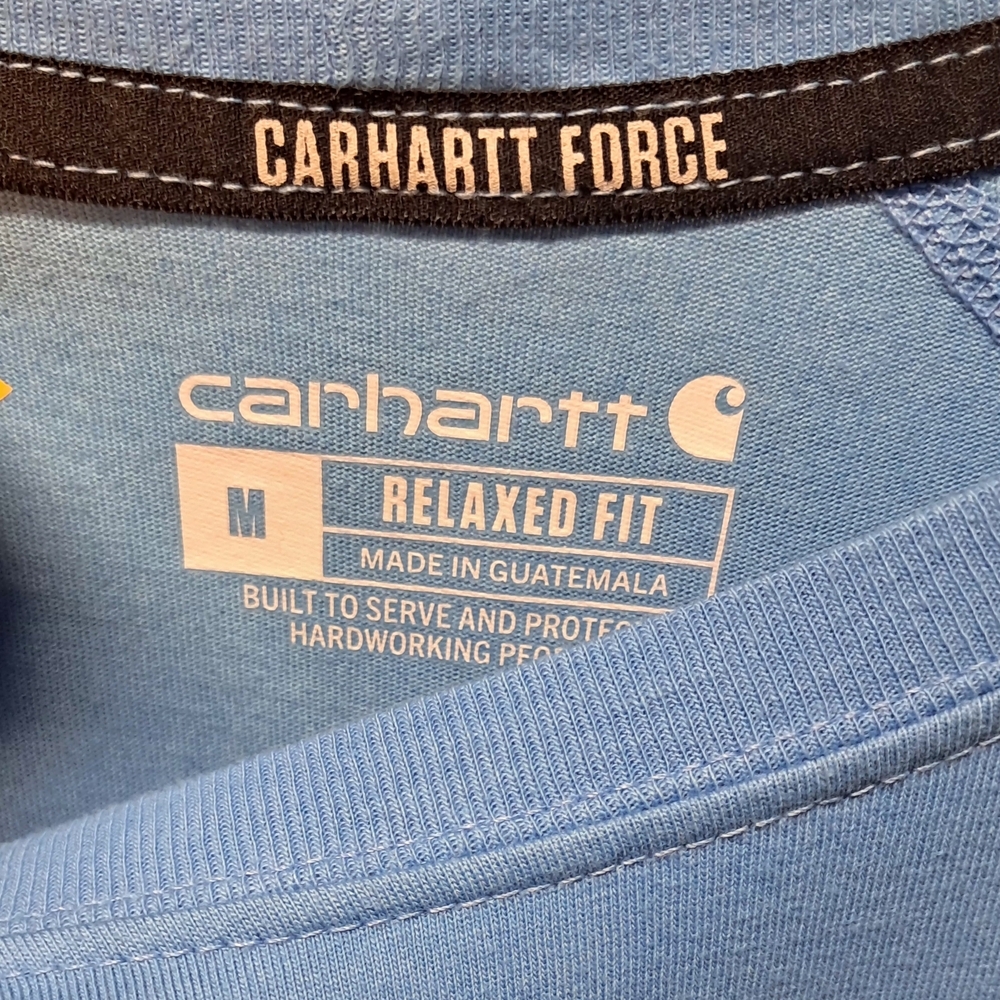 Carhartt Men's Light Blue Short Sleeve Tee Size M - Picture 3 of 4